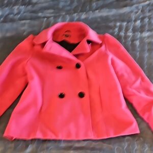Kids Pink Double-Breasted Jacket